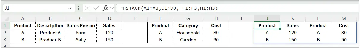 Excel Spreadsheets: Dynamic Arrays 2 tutorial screenshot, step 2