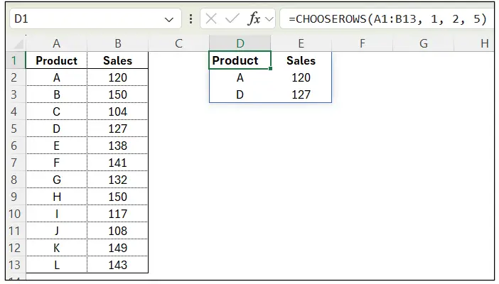 Excel Spreadsheets: Dynamic Arrays 2 tutorial screenshot, step 16