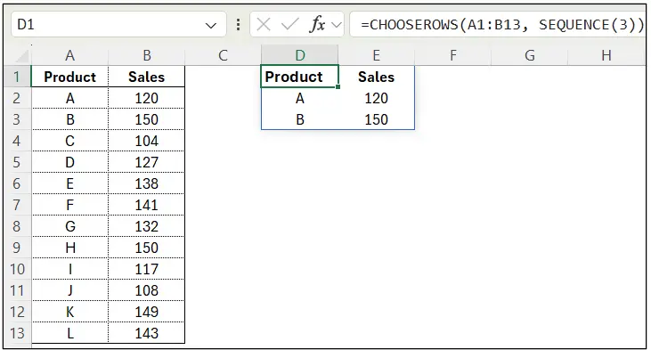 Excel Spreadsheets: Dynamic Arrays 2 tutorial screenshot, step 17