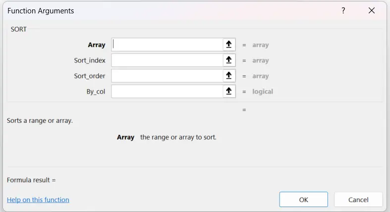 Excel Spreadsheets: SORT & FILTER (with Formulas) tutorial screenshot, step 3