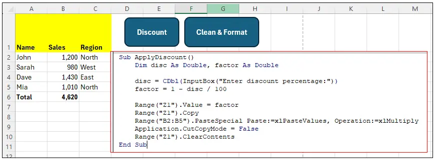 Excel macros: A few genuinely useful examples (step 11)