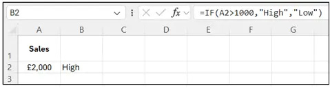 IF formula: The basics (step 1)