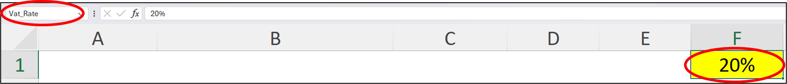 Named Ranges: How to create one (step 3)